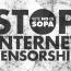 The web goes on strike against SOPA. So do I